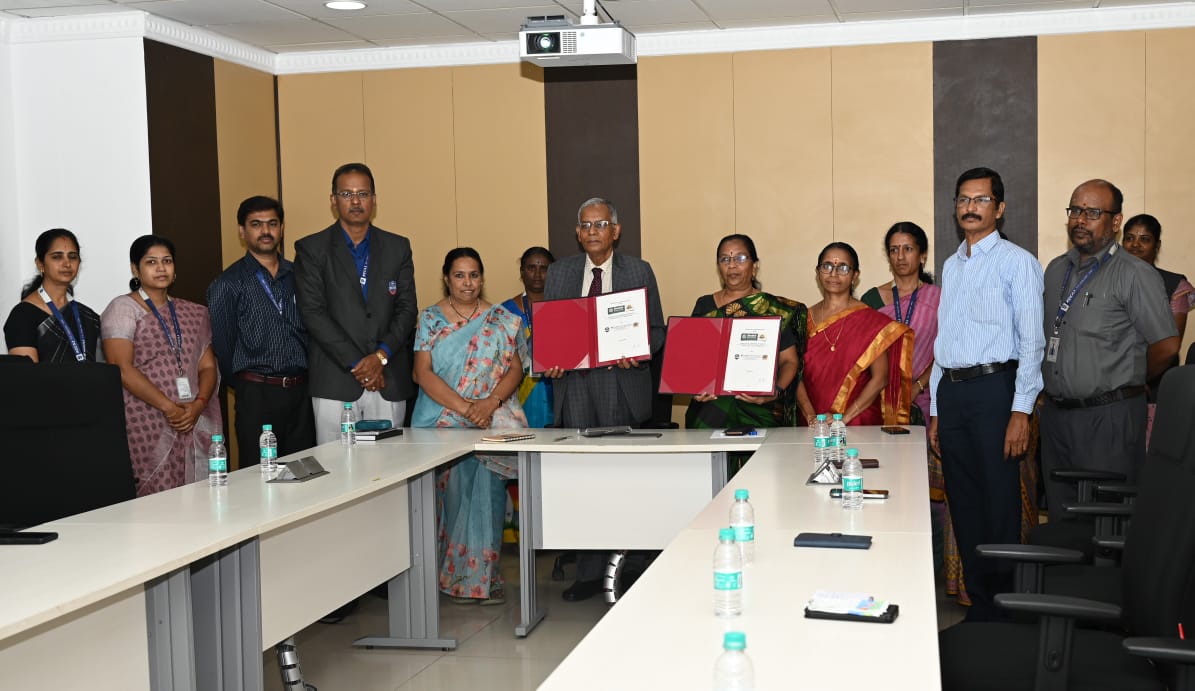 Officials at MoU Signing Ceremony at KG College of Arts and Science (KGCAS), Coimbatore