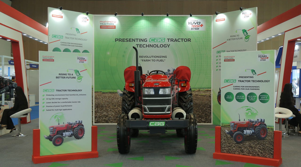 CBG (Compressed Bio-Gas) powered Yuvo Tech+ tractor