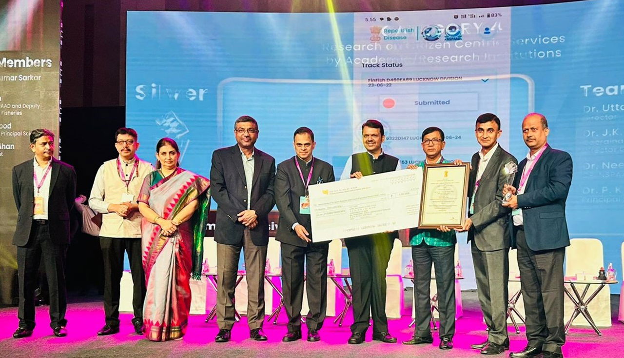 ICAR-NBFGR Wins National Award for e-Governance 2024 (Photo Source: @ICAR_NBFGR_LKO/X)