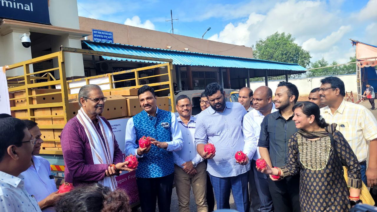 Deputy Chief Minister K V Singh Deo, Principal Secretary Dr. Arabinda K Padhee, and others at the Bhubaneswar International Airport