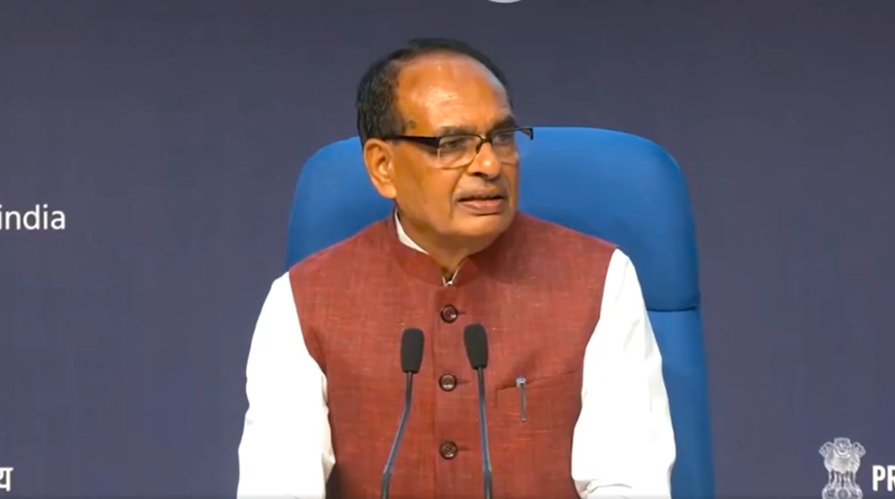 Union Minister for Agriculture and Farmers' Welfare Shivraj Singh Chouhan at Press Conference (Photo Source: @ChouhanShivraj/X)