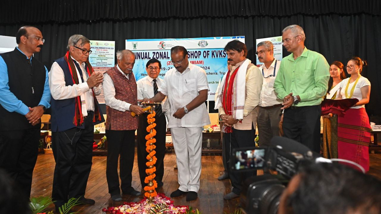 Lamp Lighting ceremony at Annual Zonal Workshop (AZW) of Krishi Vigyan Kendras (KVKs)