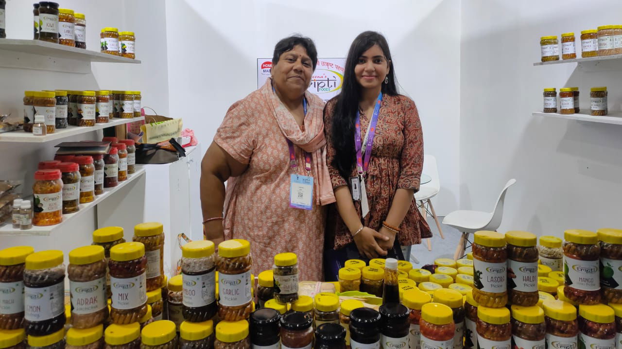 Laveena Jain with Krishi Jagran Journalist, Shreetu Singh at World Food India 2024, New Delhi