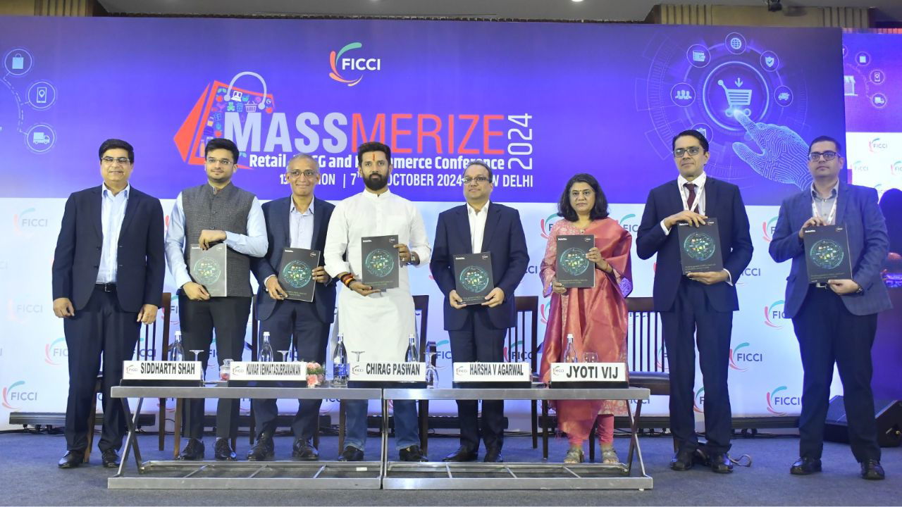 Chirag Paswan, Minister of Food Processing Industries along with other dignitaries at FICCI MASSMERIZE 2024