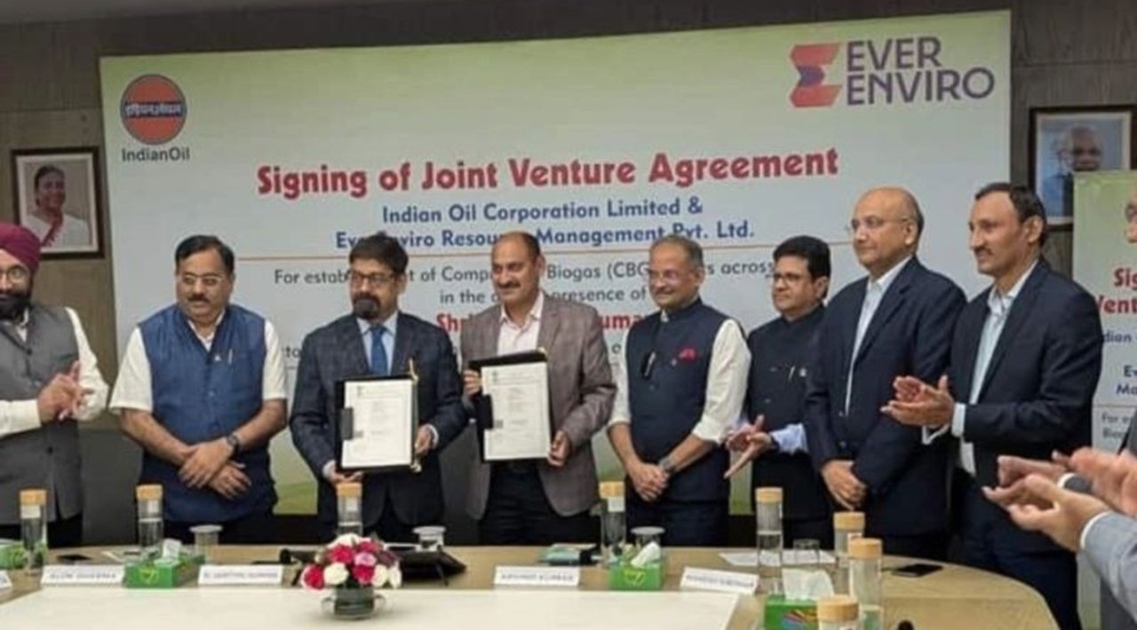 IndianOil and EverEnviro Resource Management Pvt. Ltd. to form Joint Venture for Sustainable Energy Solutions