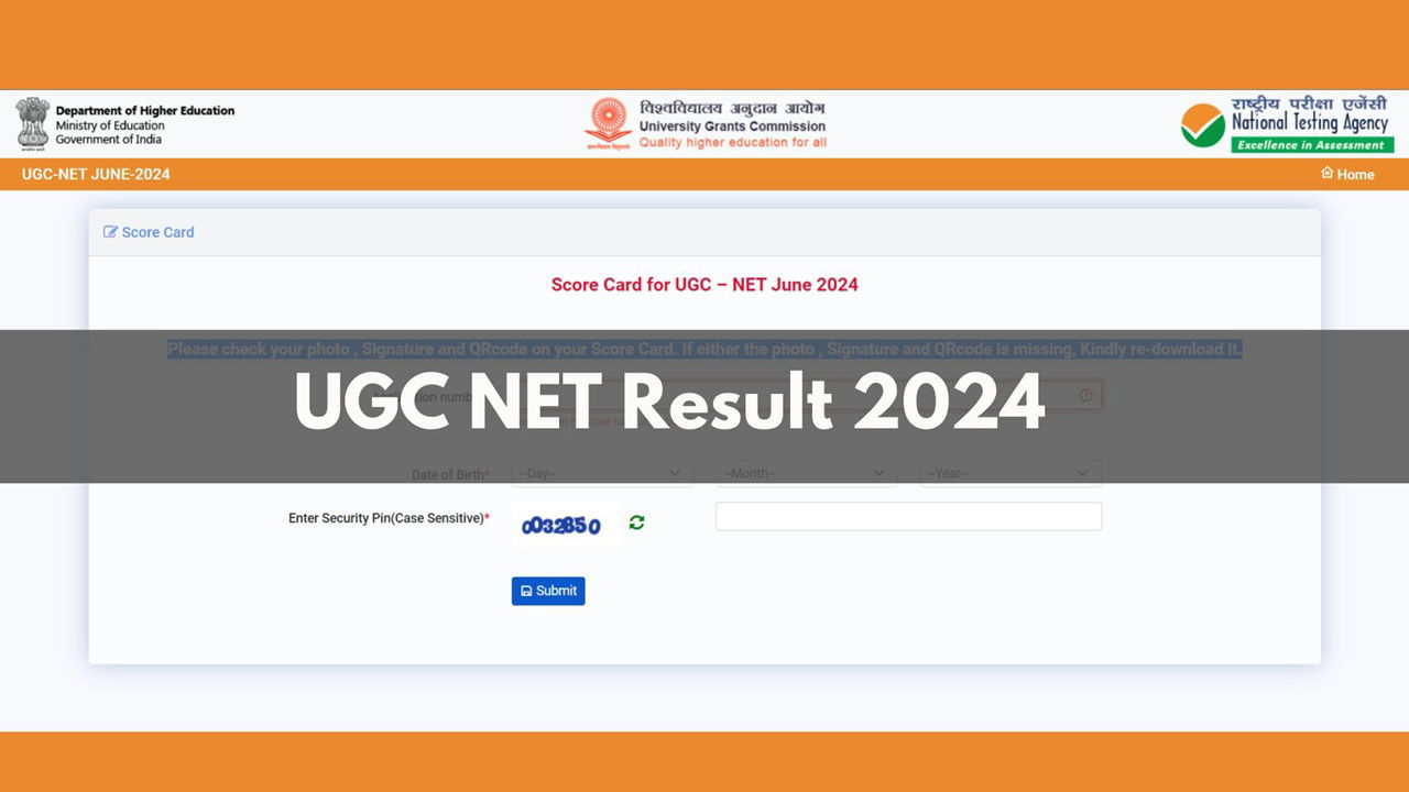 UGC NET June 2024 Result