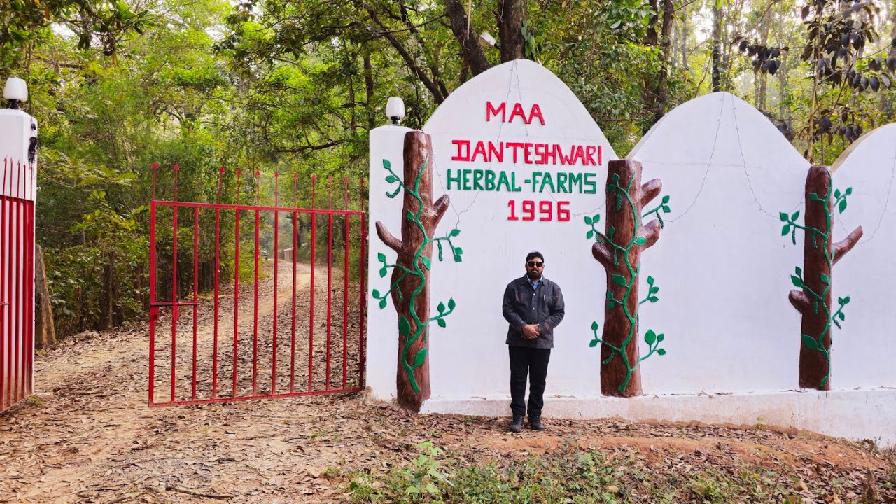 Dr. Rajaram Tripathi, CEO of Maa Danteshwari Herbal Group at Maa Danteshwari Herbal Farms