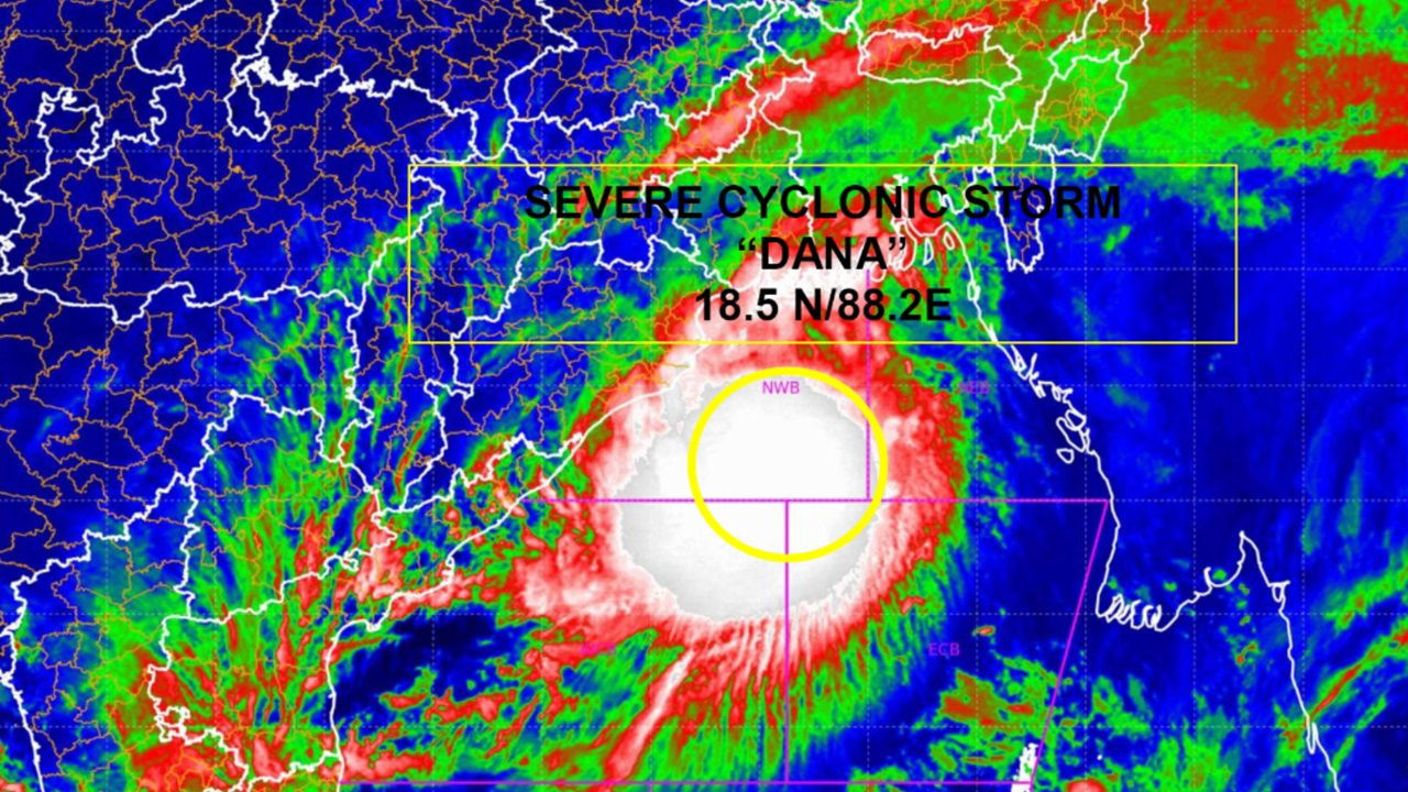 Cyclone Dana (Photo Source: IMD)