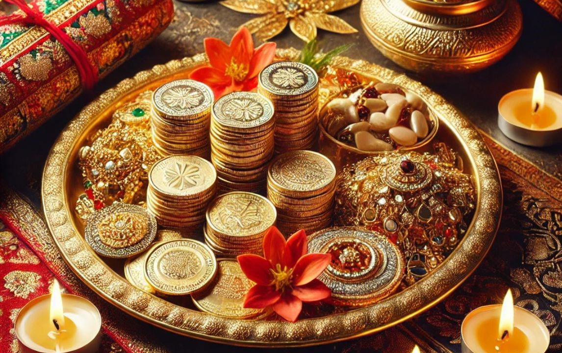 AI-generated representational image of Dhanteras