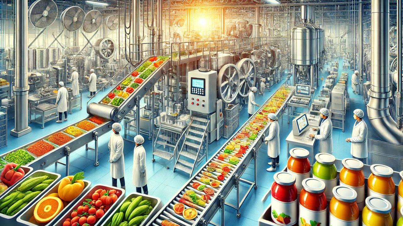 AI Generated Image of Food Processing Sector