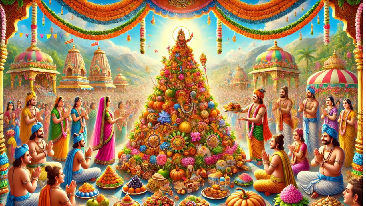 Representational AI image of Govardhan Puja