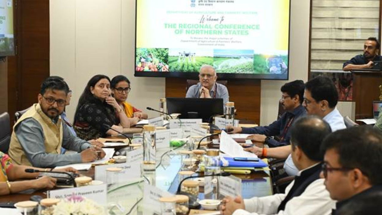 During Regional conference at Krishi Bhawan, New Delhi (Photo Source: @PIB_India)