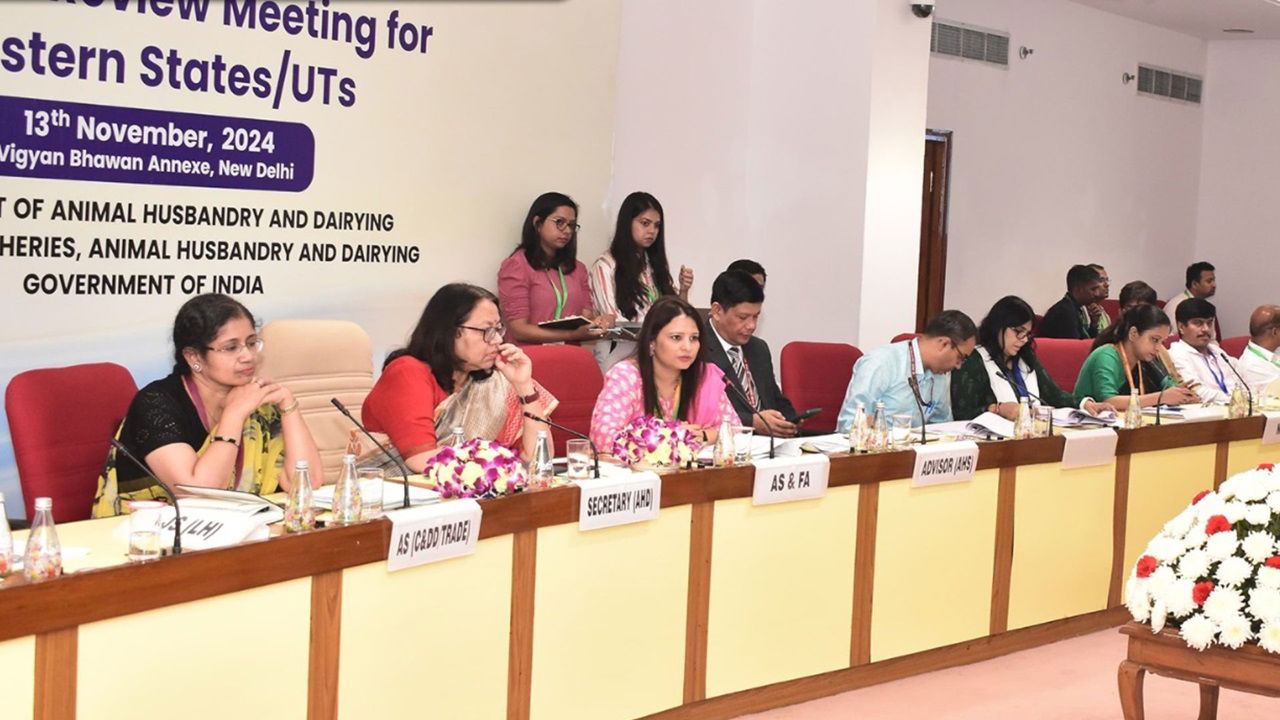 Alka Upadhyaya, Secretary of the Department of Animal Husbandry and Dairying (DAHD) at Regional Review Meeting in New Delhi (Photo Source: @Dept_of_AHD/X)