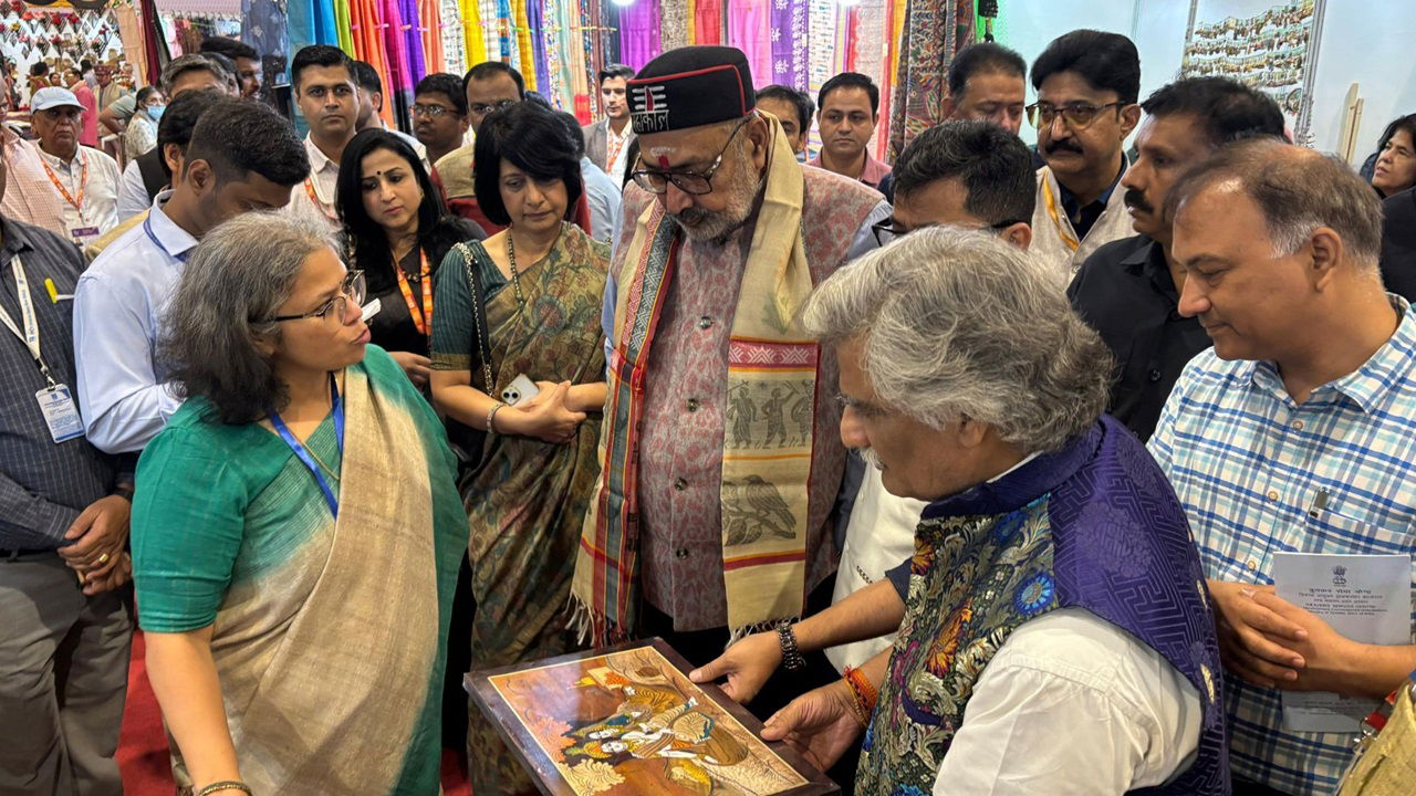 Union Minister of Textiles, Giriraj Singh at the 43rd India International Trade Fair (IITF) in New Delhi