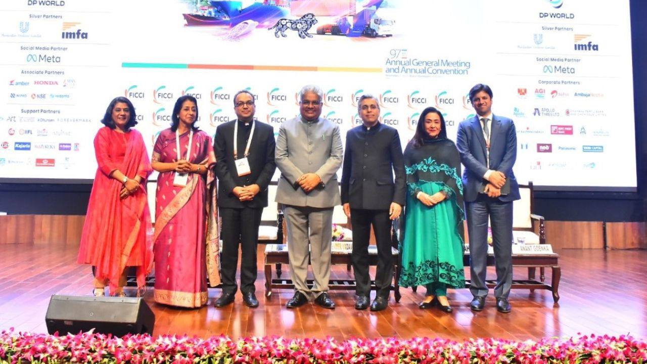 Dignitaries at FICCI's 97th Annual General Meeting