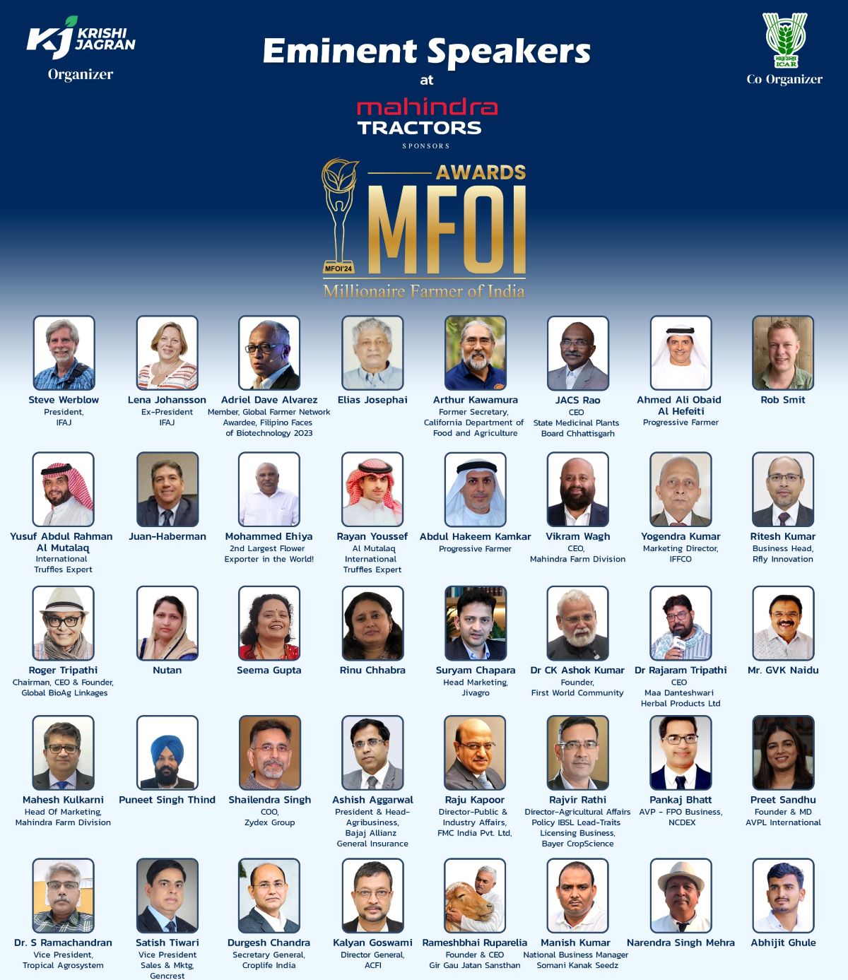 Millionaire Farmer of India (MFOI) Awards 2024: Meet the Visionary Leaders Redefining Agriculture