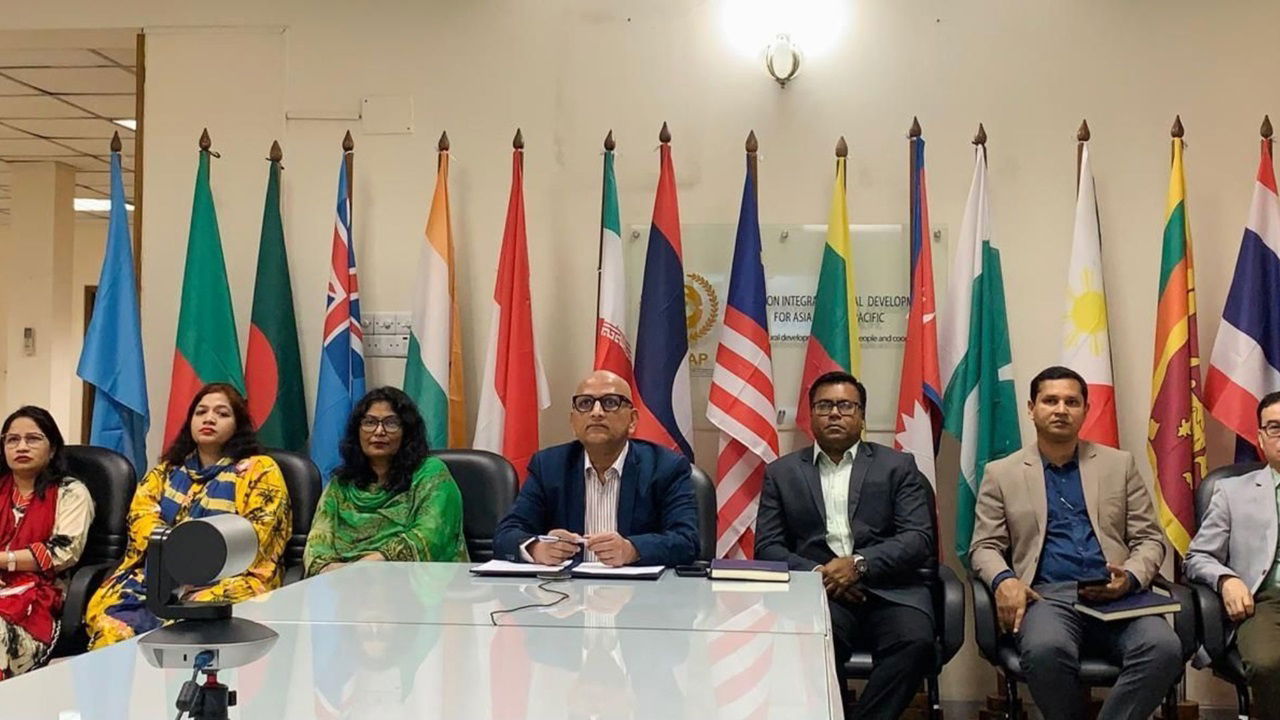 Dr. P. Chandra Shekara, Director General of CIRDAP along with his members during MOU Signing Ceremony