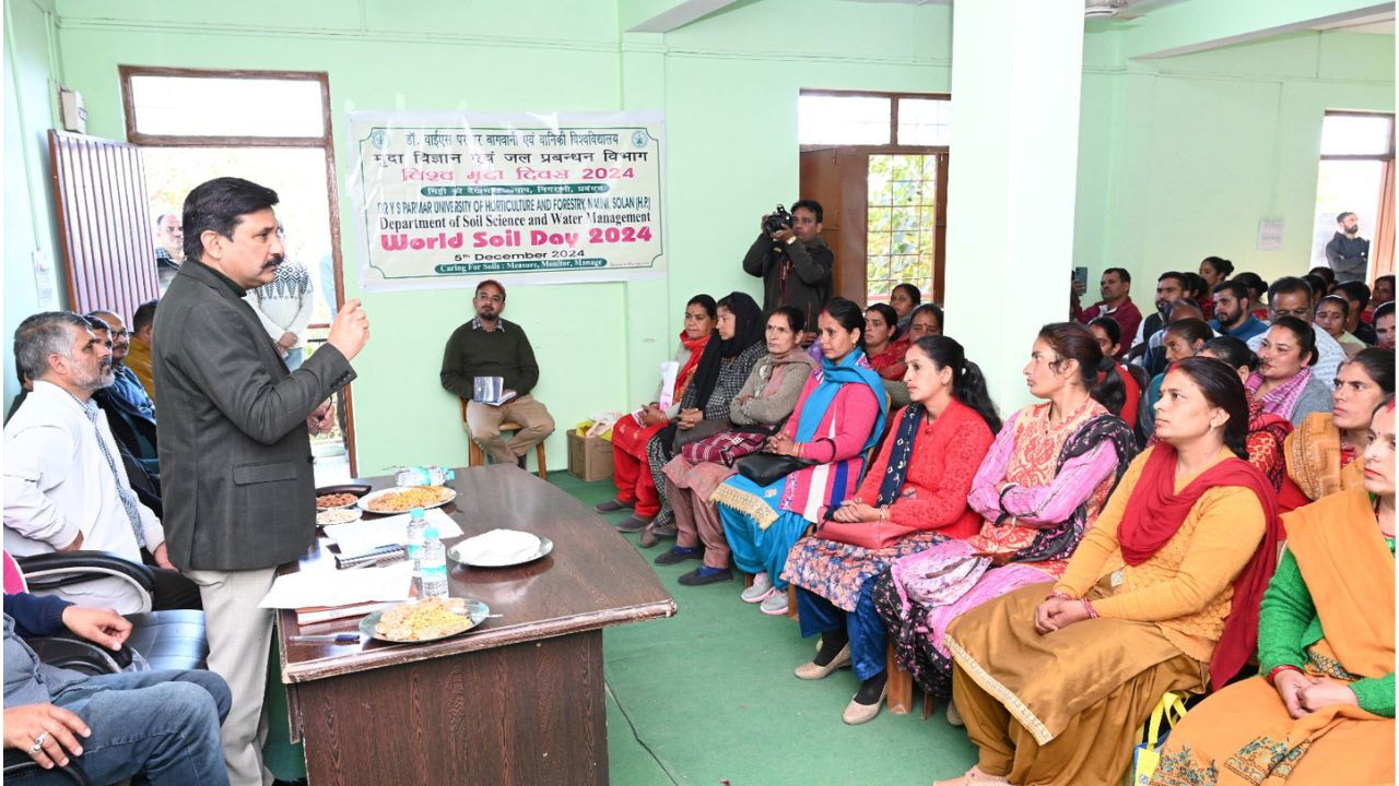 Experts raising awareness on the importance of soil at Dr. YS Parmar University of Horticulture and Forestry