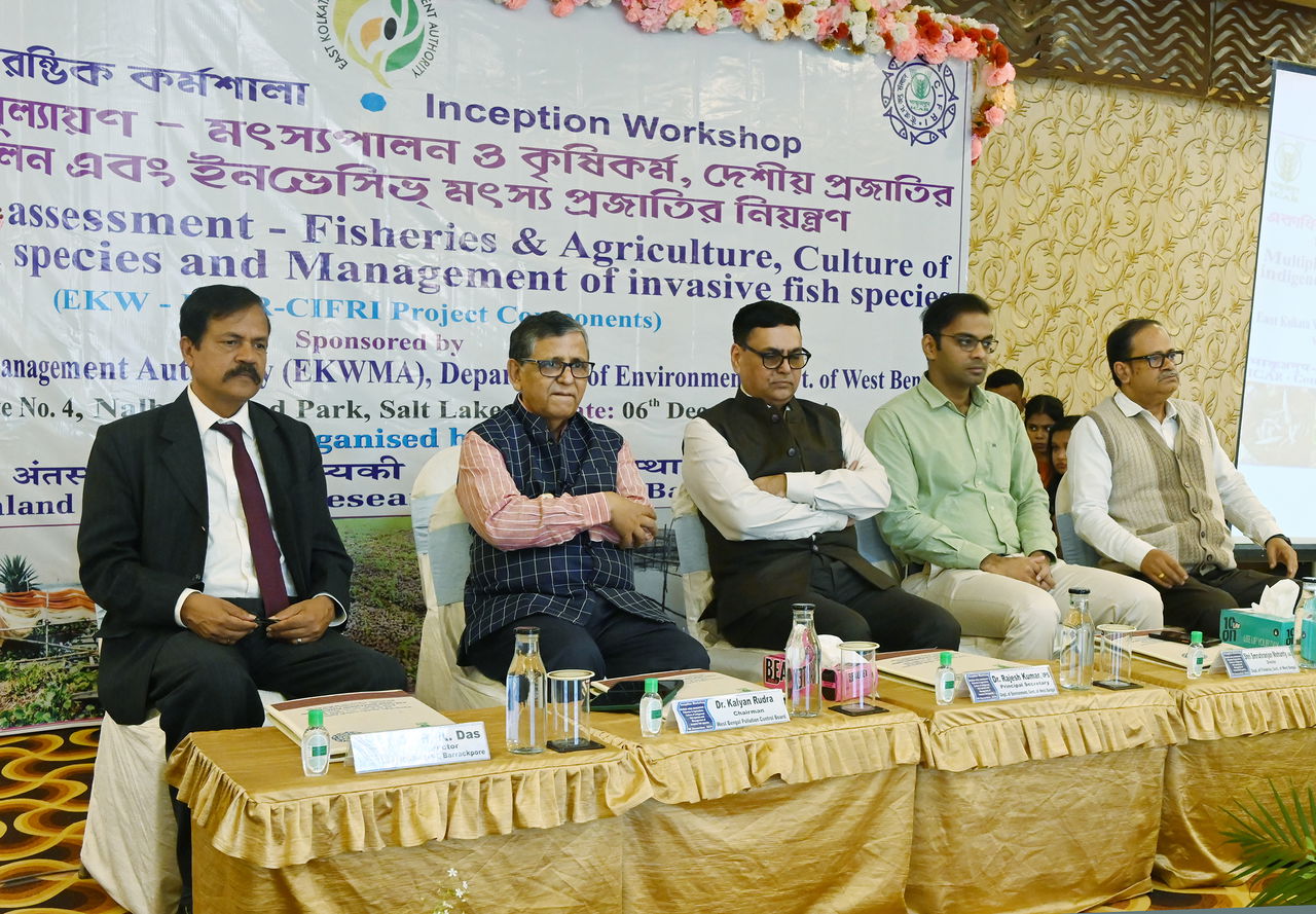 Dignitaries at Inception Workshop on Sustainable Management of East Kolkata Wetlands at Kolkata