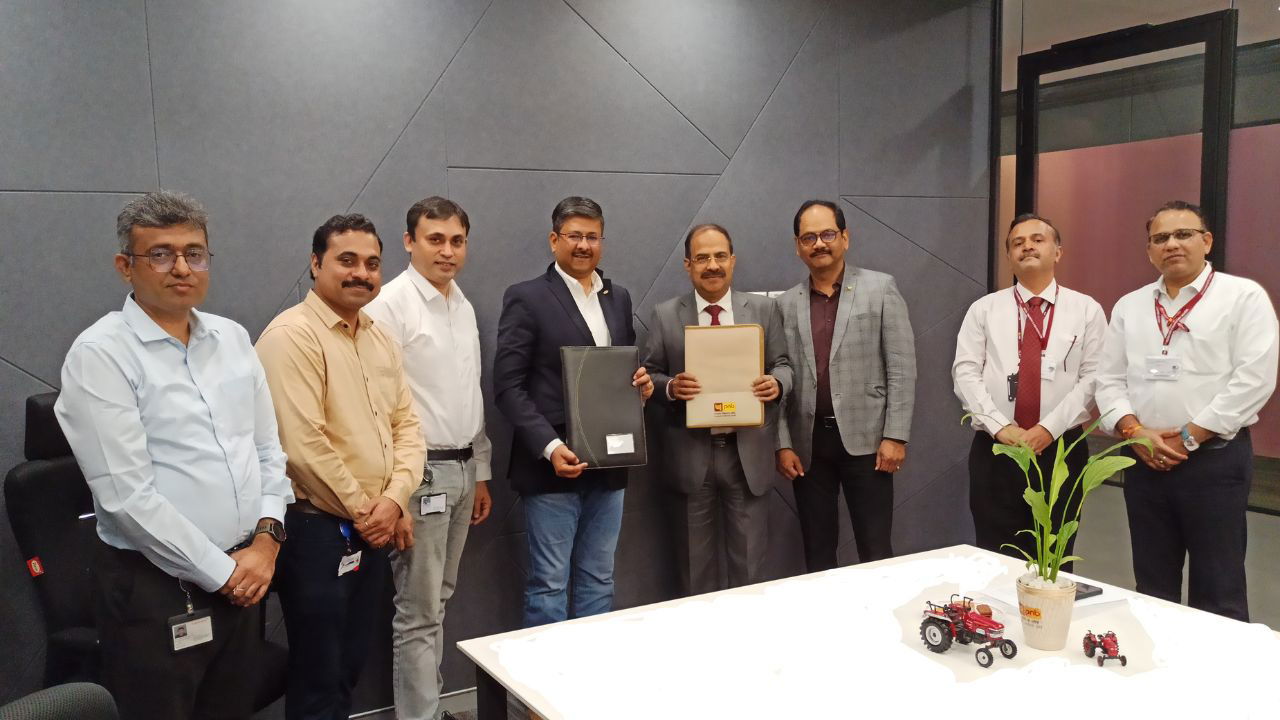 Mahindra Tractors and PNB officials during the MoU signing ceremony