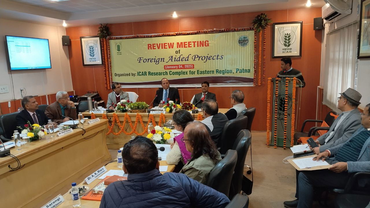 Glimpse of Review Meeting at ICAR-RCER, Patna