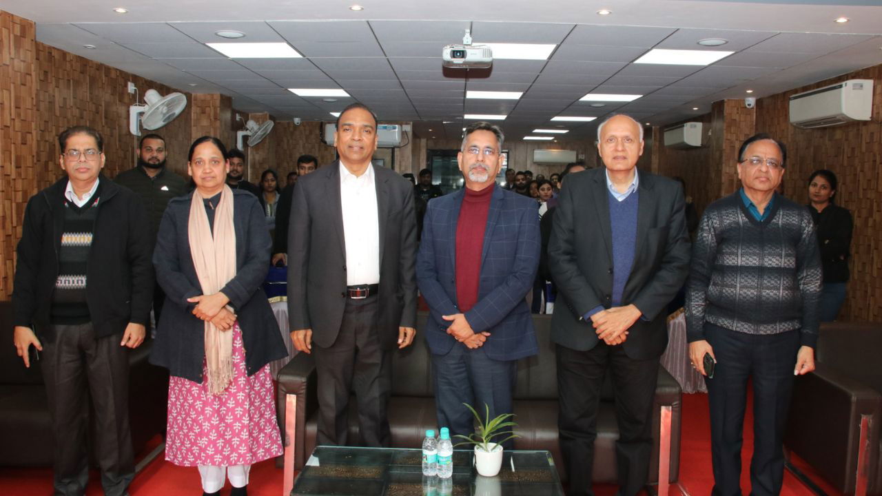 Sanjay Kumar, VP-Content, Shiny Dominic, Managing Director, MC Dominic, Founder & Editor-in-Chief, Krishi Jagran, Dr. Shailendra Singh, COO of Zydex Industries, Dr. Ajay Ranka, the Chairman and Managing Director of Zydex Group, and P.S. Saini, Senior VP - Corporate Communications & PR, Krishi Jagran (From Left to Right)