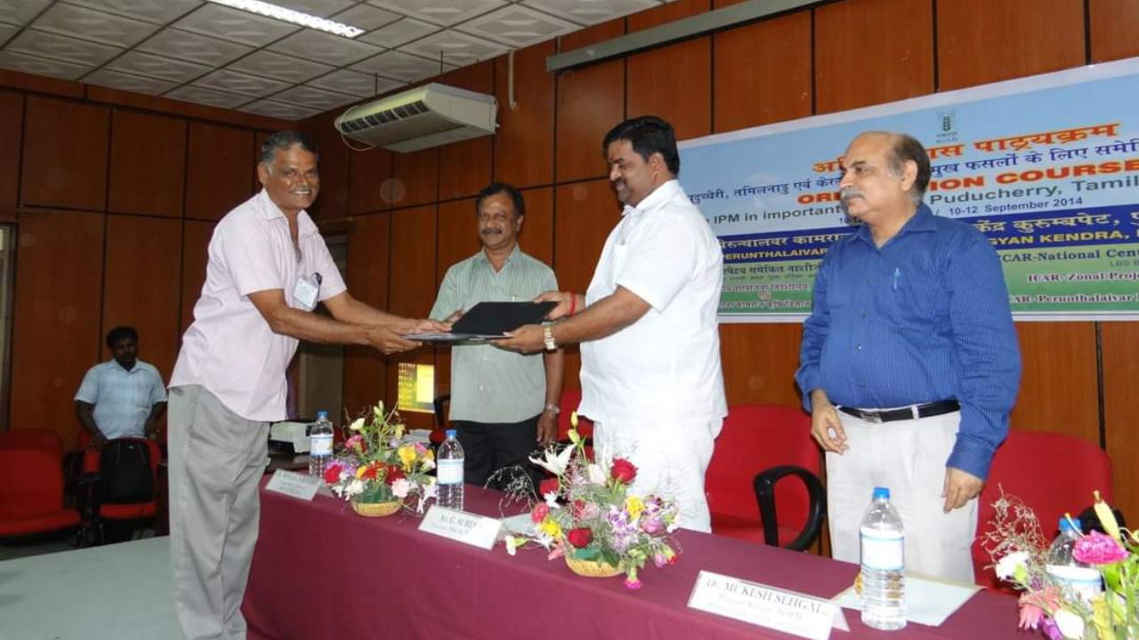 Samikannu's modern farming practices earned him the MFOI award, the District Millionaire Farmer title, and a 5 lakh rupee reward, inspiring fellow farmers. (Pic credit: V. Samikannu)