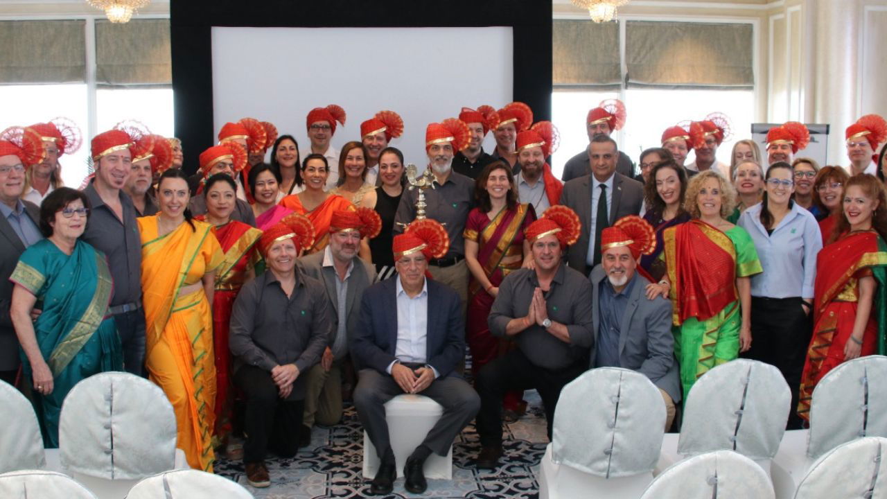 Ariel Halperin, Board Chairman of Haifa Group, and CEO Motti Levin along with other global leadership members, during the launch of Haifa India Fertilizers and Technologies Private Limited