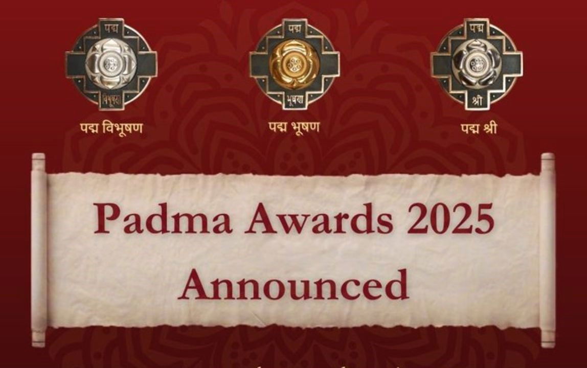 Padma Awards, among India’s highest civilian honors, recognize exceptional contributions in various fields (Image Source: @PadmaAwards/X)