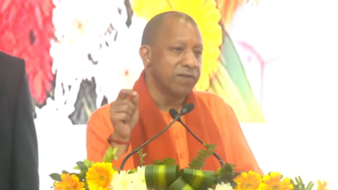 Uttar Pradesh Chief Minister Yogi Adityanath at the launch event of the UP-AGREES project in Lucknow. (Photo Source: @myogiadityanath/X)