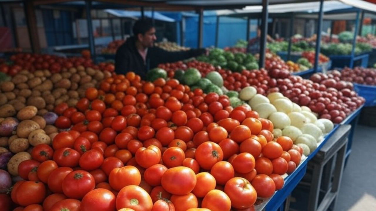 Procurement limit raised to 25%, ensuring better support for farmers of perishable crops like tomatoes, onions, and potatoes. ( Representational AI Generated Image)