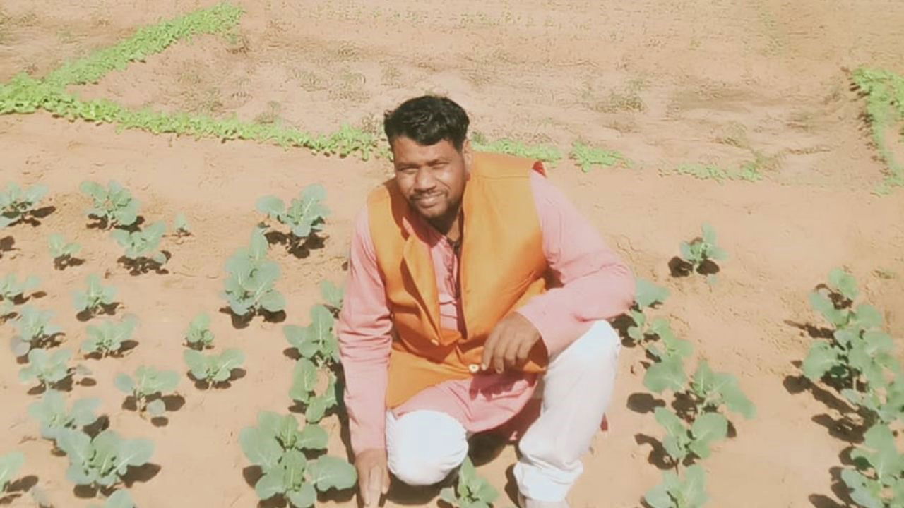 Rohtan Singh ensuring a steady supply of fodder for his Gir cows, even in the scorching summer heat (Pic Credit-Rohtan Singh)