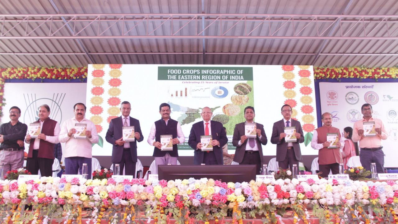 Dignitaries released the National Seminar Souvenir and four other significant publications (Image Credit: ICAR-RCER)