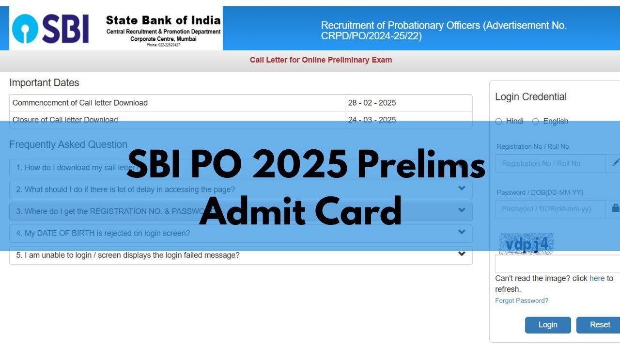 The SBI PO 2025 preliminary examination is scheduled to be conducted on March 8, 16, and 24. (Photo Source: sbi)