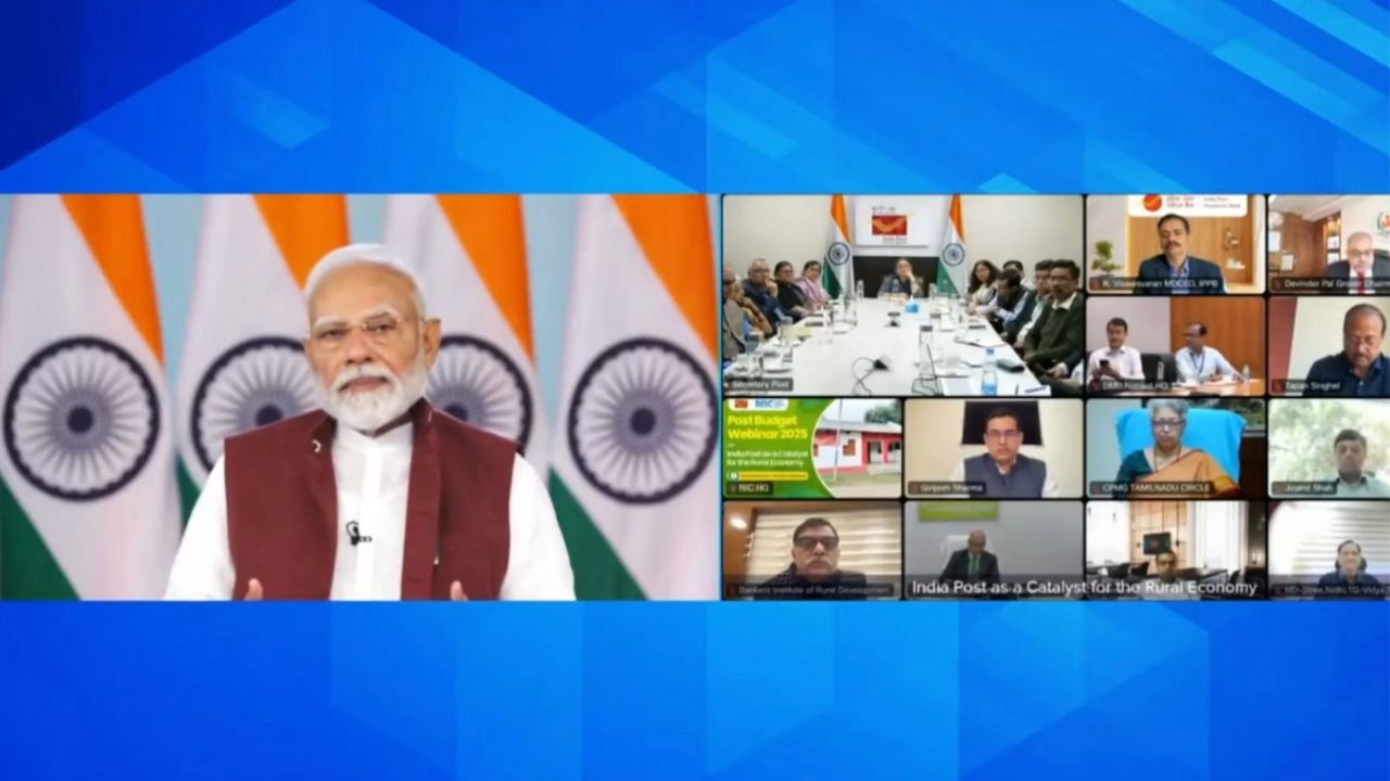 Prime Minister Narendra Modi while addressing a post-budget webinar on agriculture and rural prosperity (Image Source: @narendramodi/X)