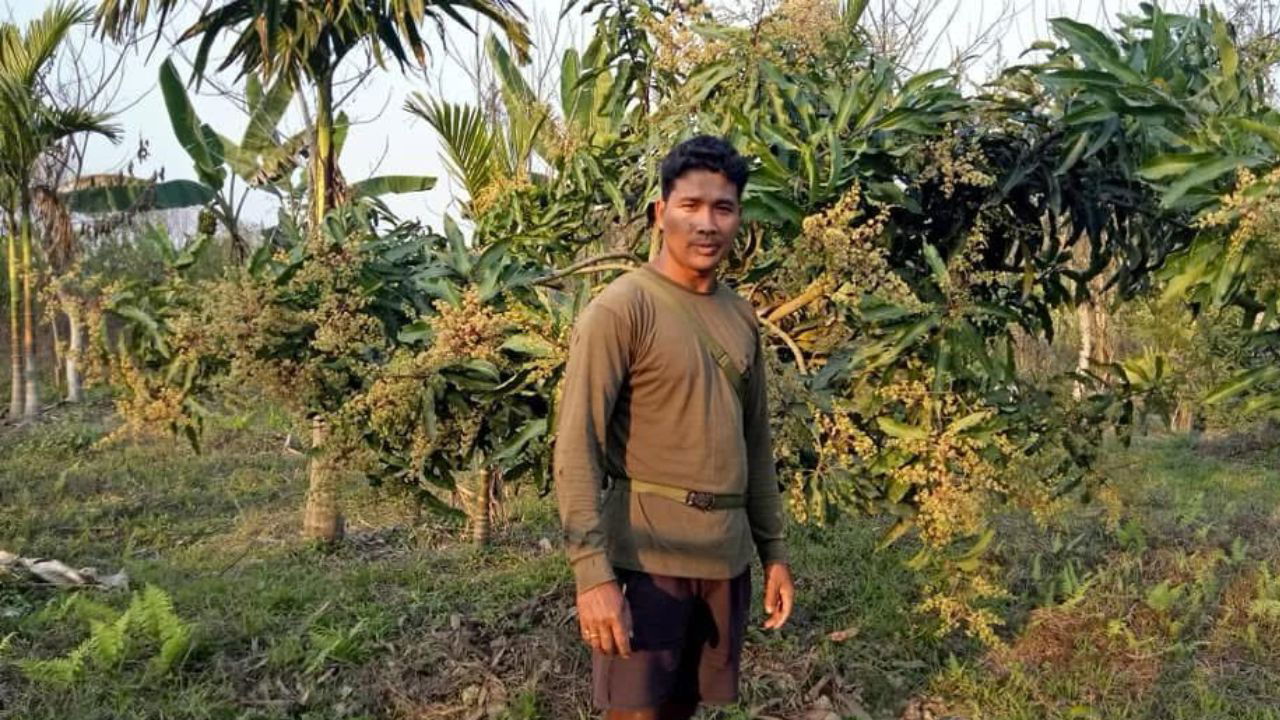 Dhoniram Chetia from Assam’s Tinsukia district has been passionately practicing organic farming for over 12 years. (Pic Credit: Dhoniram Chetia).