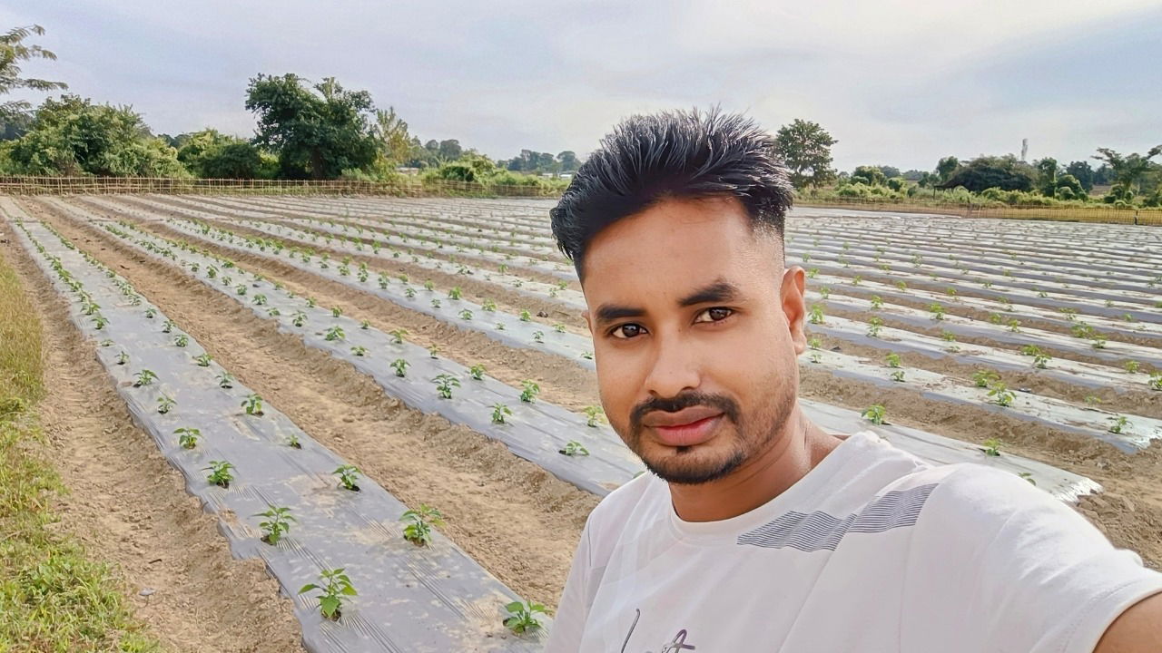 Lachit only had to spend Rs. 60,000 per hectare on the system, making it a cost-effective and sustainable solution for his farm (Pic Credit: Lachit Gogoi).