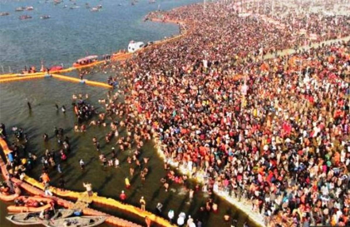 This Is How ‘triveni Sangam At Prayagraj Looks Like From Space