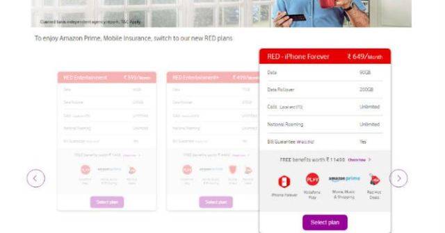 vodafone red iphone plan