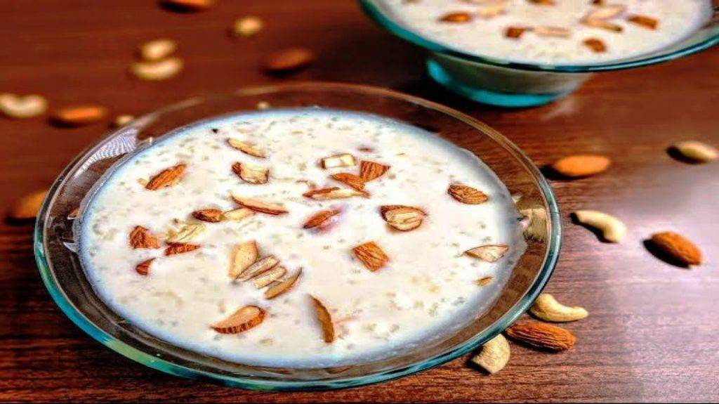 Badam Kheer in the bowl