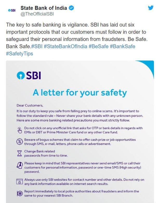 Latest SBI News! Customers Must Remember These 6 Online Banking Tips to ...