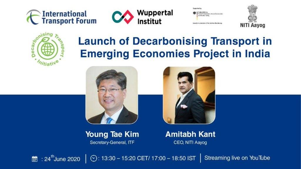 Launch Of Decarbonizing Transport In India On 24th June 2020