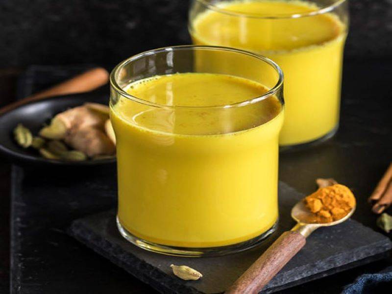 Golden Milk in the Glass