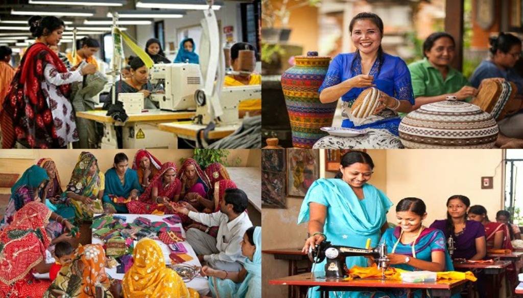 women engaged in their business