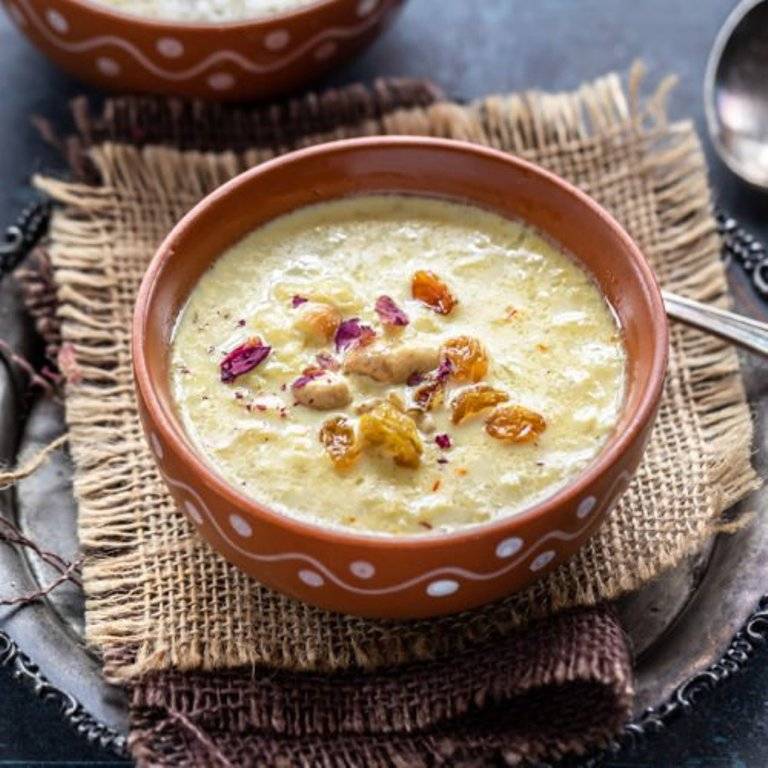 Sabudana Kheer in the bowl