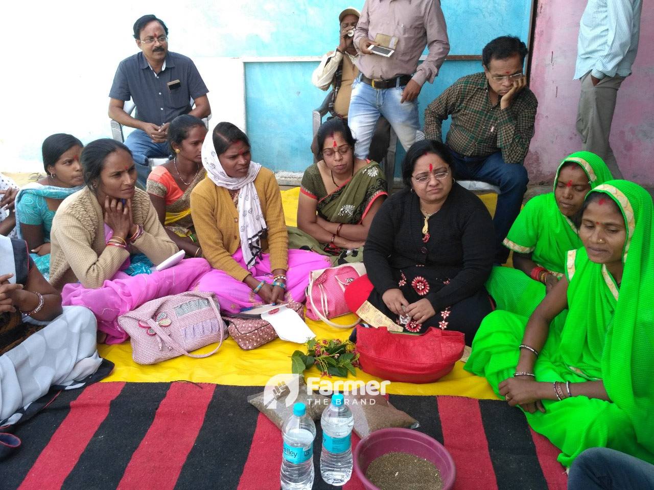 Pratibha Tiwari with Local Farmers