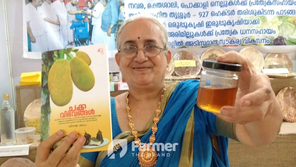 P G Vinaya, with her Exclusive book on Value added products of Jackfruit