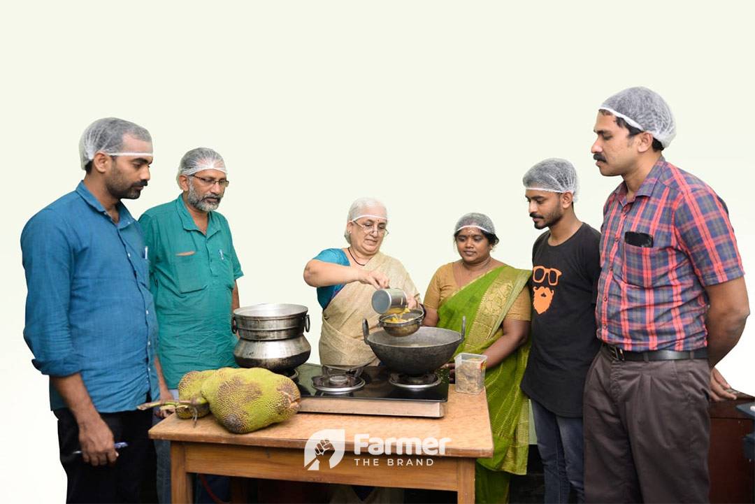 Vinaya with local farmers