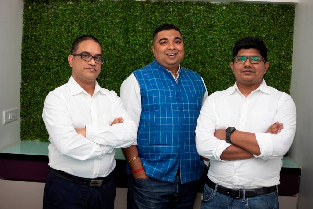 Agri10x co-founders Pankaj Ghode (CEO), Sundeep Bose (CTO), and Abhijith Naraparaju (COO)