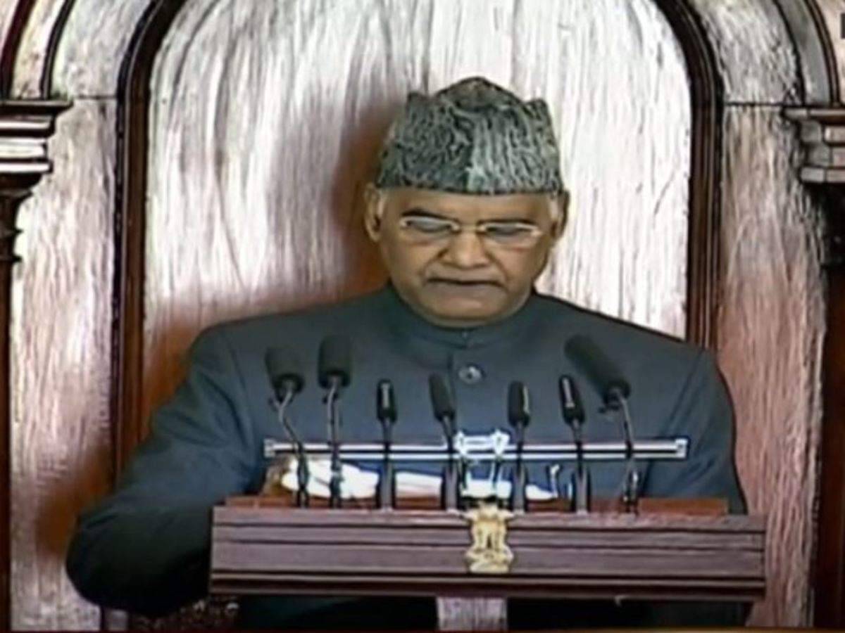 President Ram Nath Kovind's address the joint sitting of two houses of Parliament